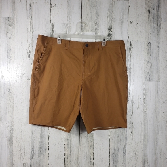 Mens George dark tan light weight breathable shorts size 42 - Picture 1 of 9